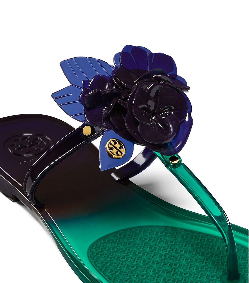 tory burch blossom jelly sandals